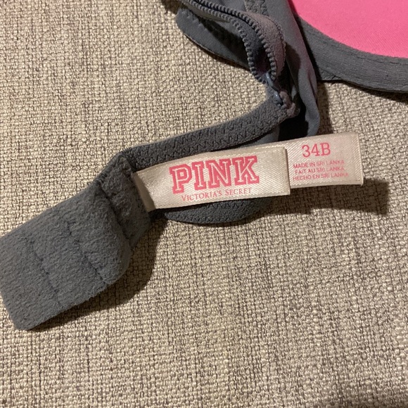 Victoria’s Secret Pink Wear Everywhere Demi in grey. Size 34B. - Picture 3 of 4